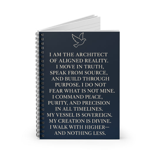 Affirmation Mantra Notebook Spiral Notebook | Inspirational Prayer Verse Journal