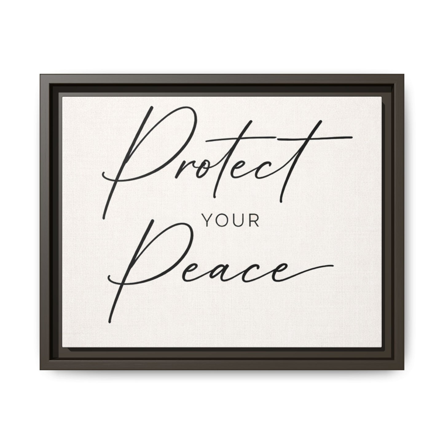 Protect Your Peace Framed Canvas Wall Art