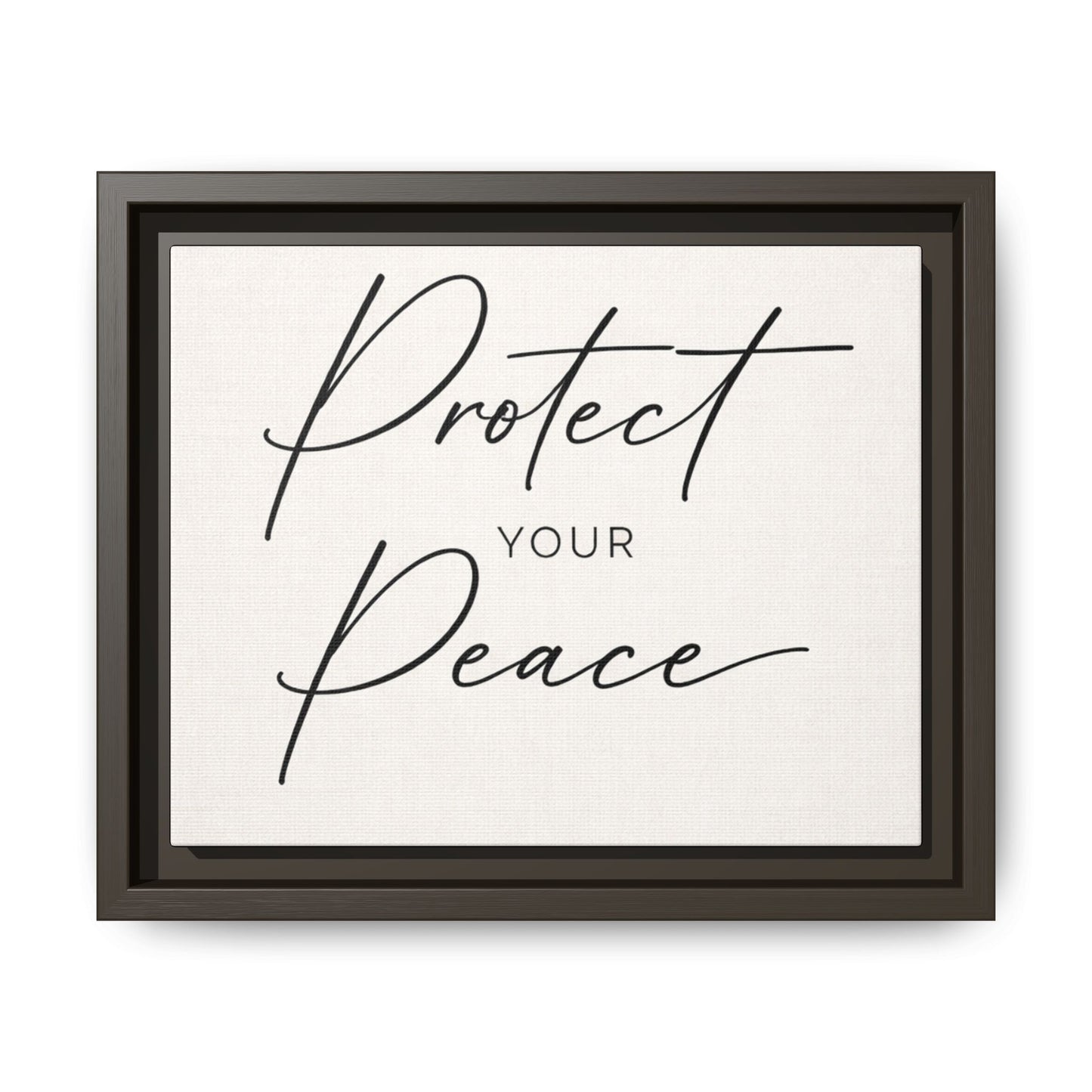 Protect Your Peace Framed Canvas Wall Art