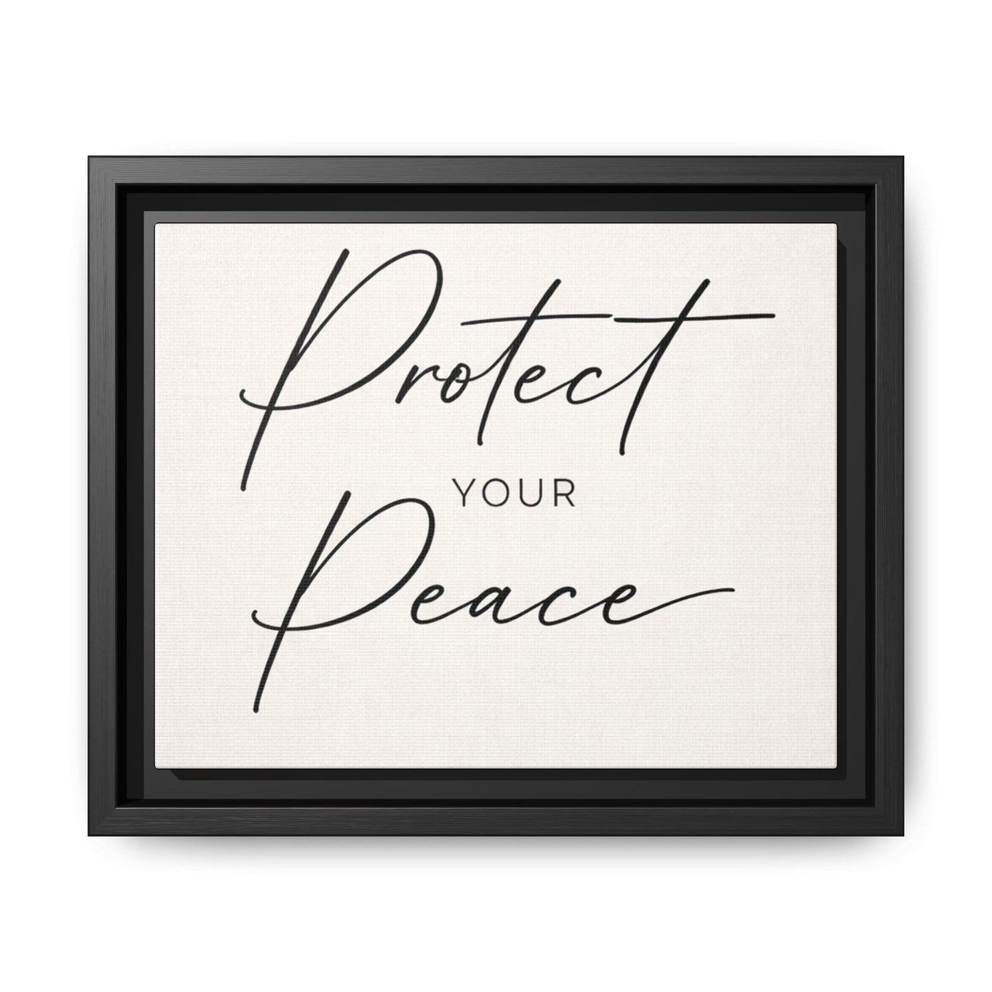 Protect Your Peace Framed Canvas Wall Art