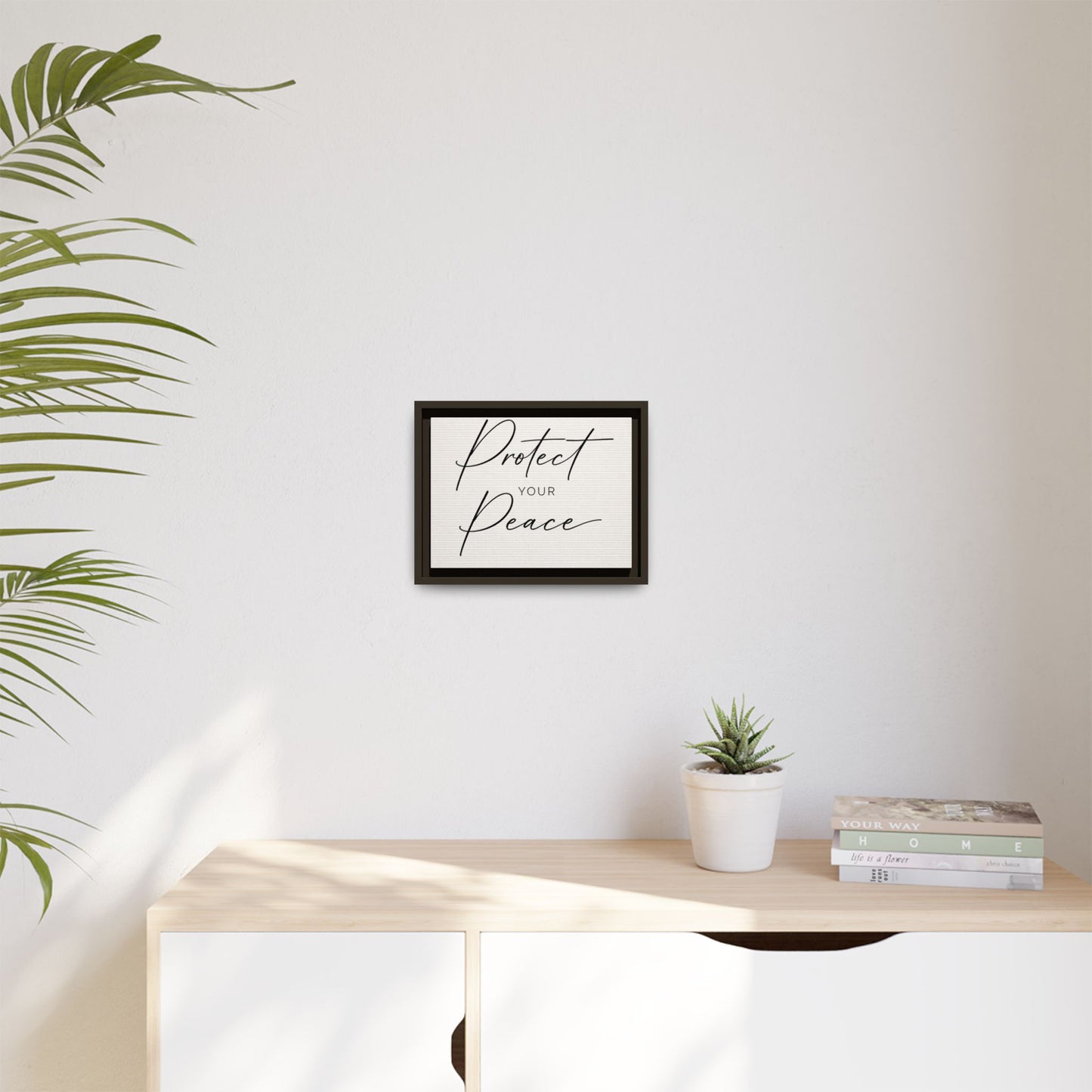 Protect Your Peace Framed Canvas Wall Art