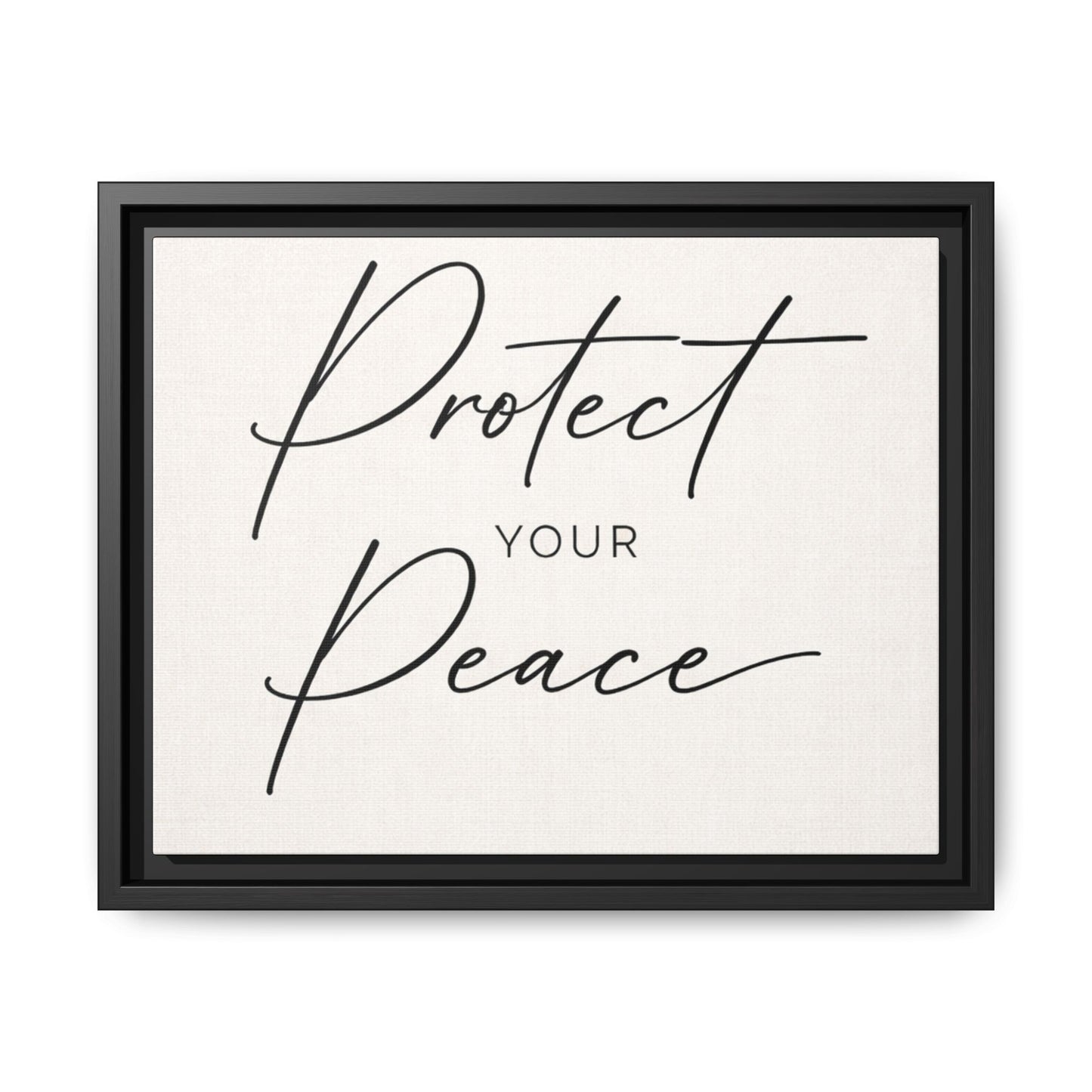 Protect Your Peace Framed Canvas Wall Art