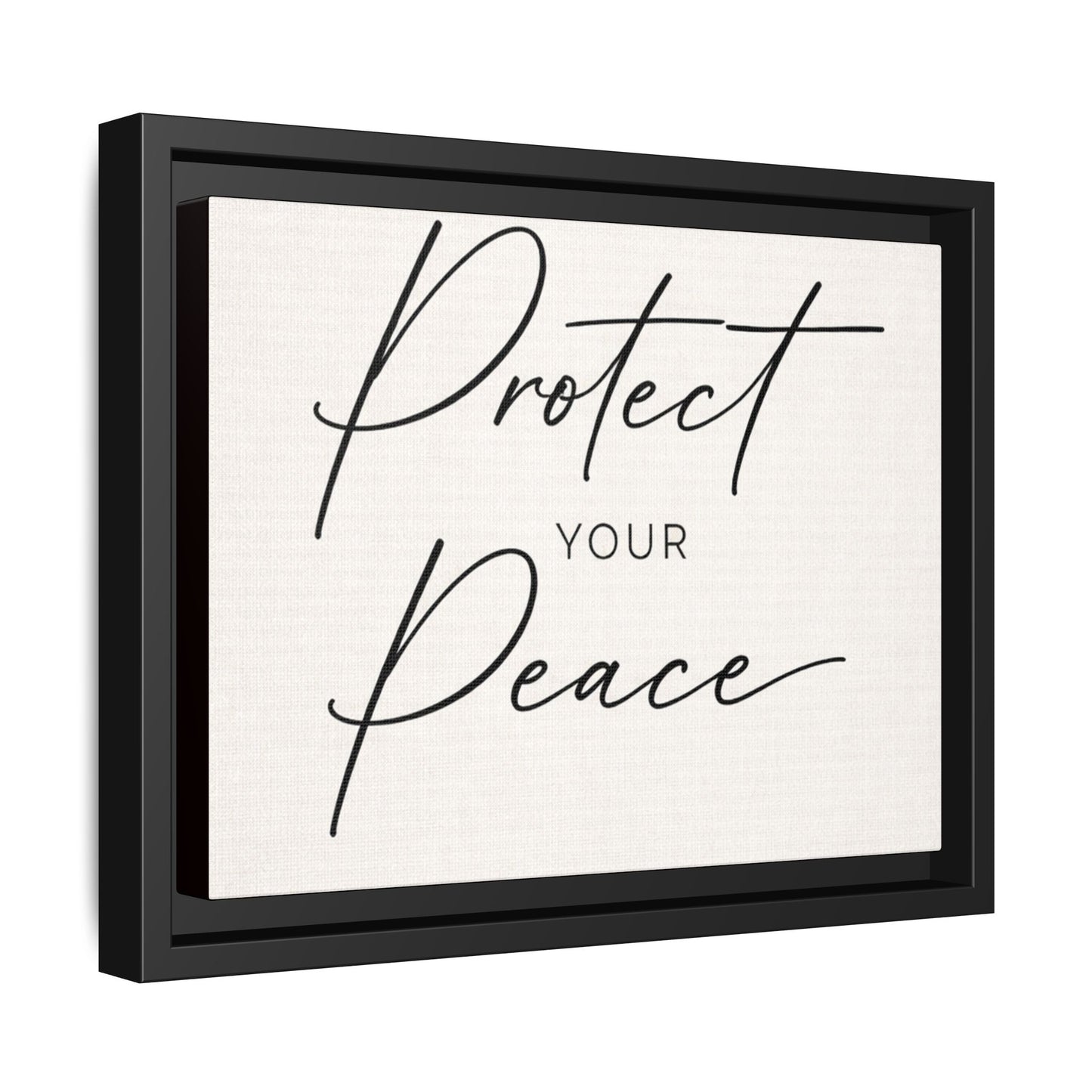 Protect Your Peace Framed Canvas Wall Art