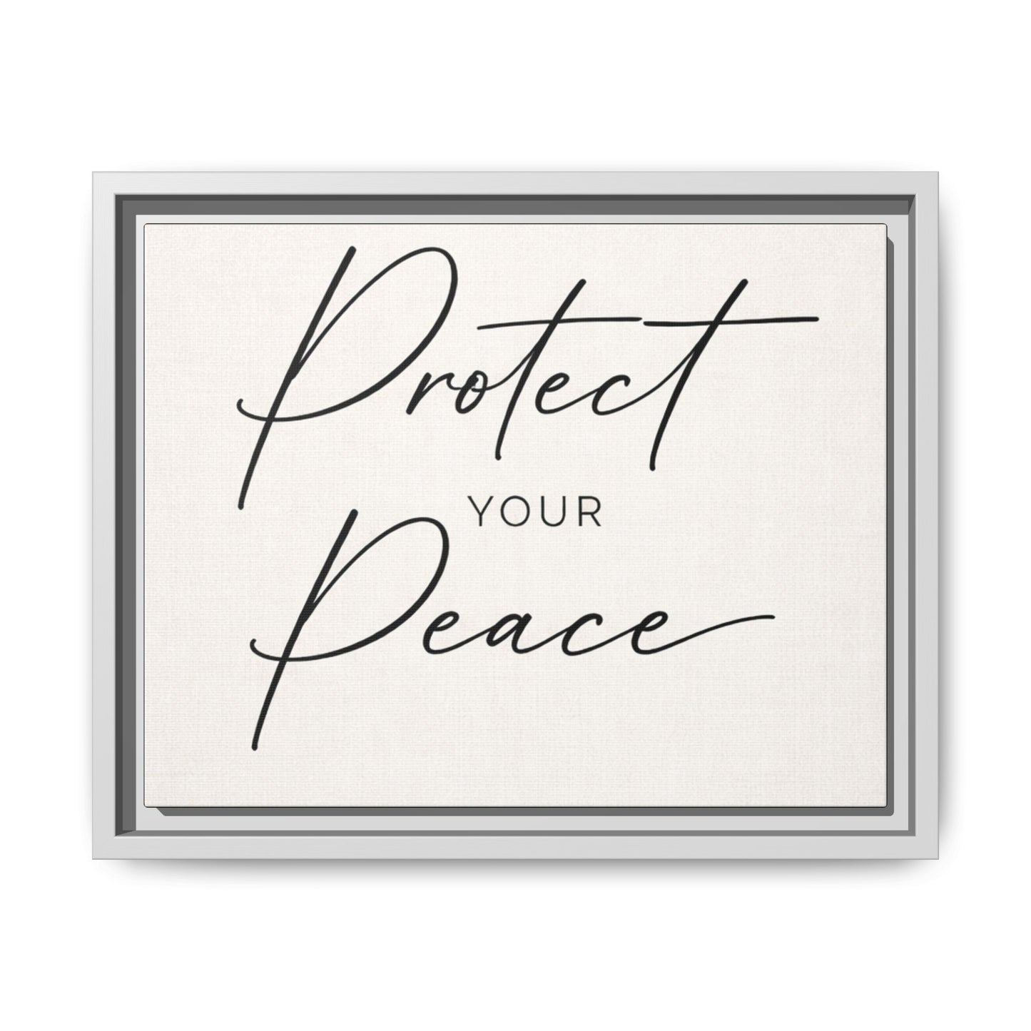 Protect Your Peace Framed Canvas Wall Art