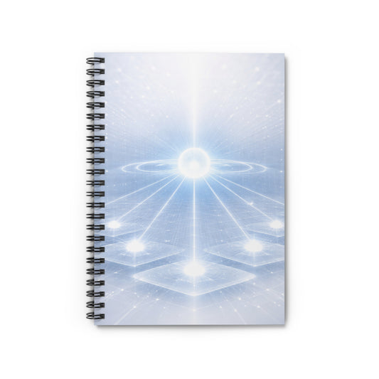 Celestial Energy Grid Spiral Notebook | Ruled Journal