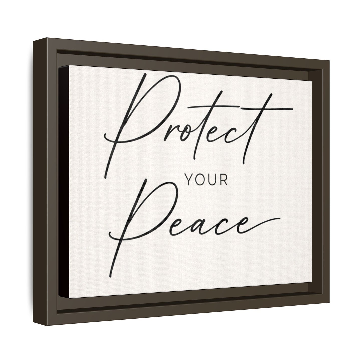 Protect Your Peace Framed Canvas Wall Art