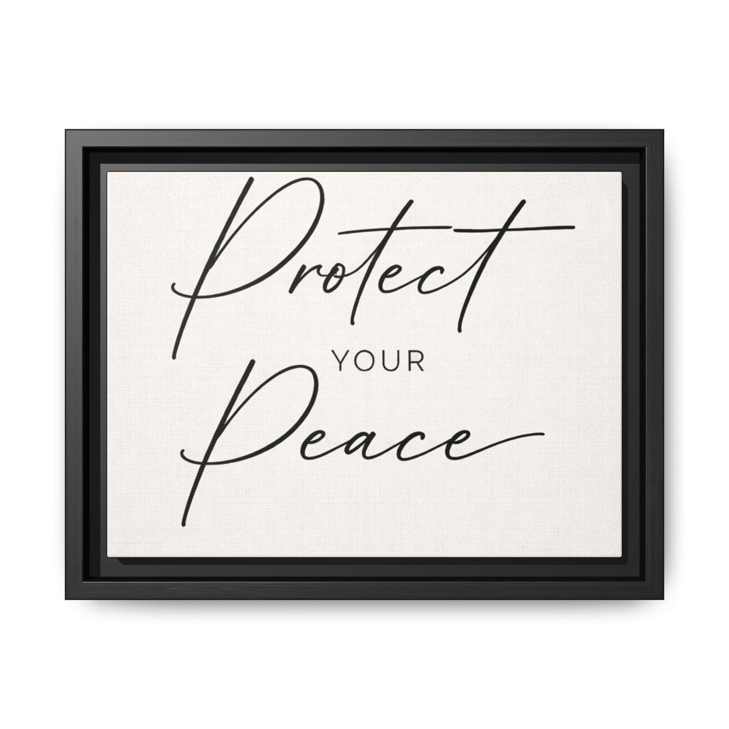 Protect Your Peace Framed Canvas Wall Art