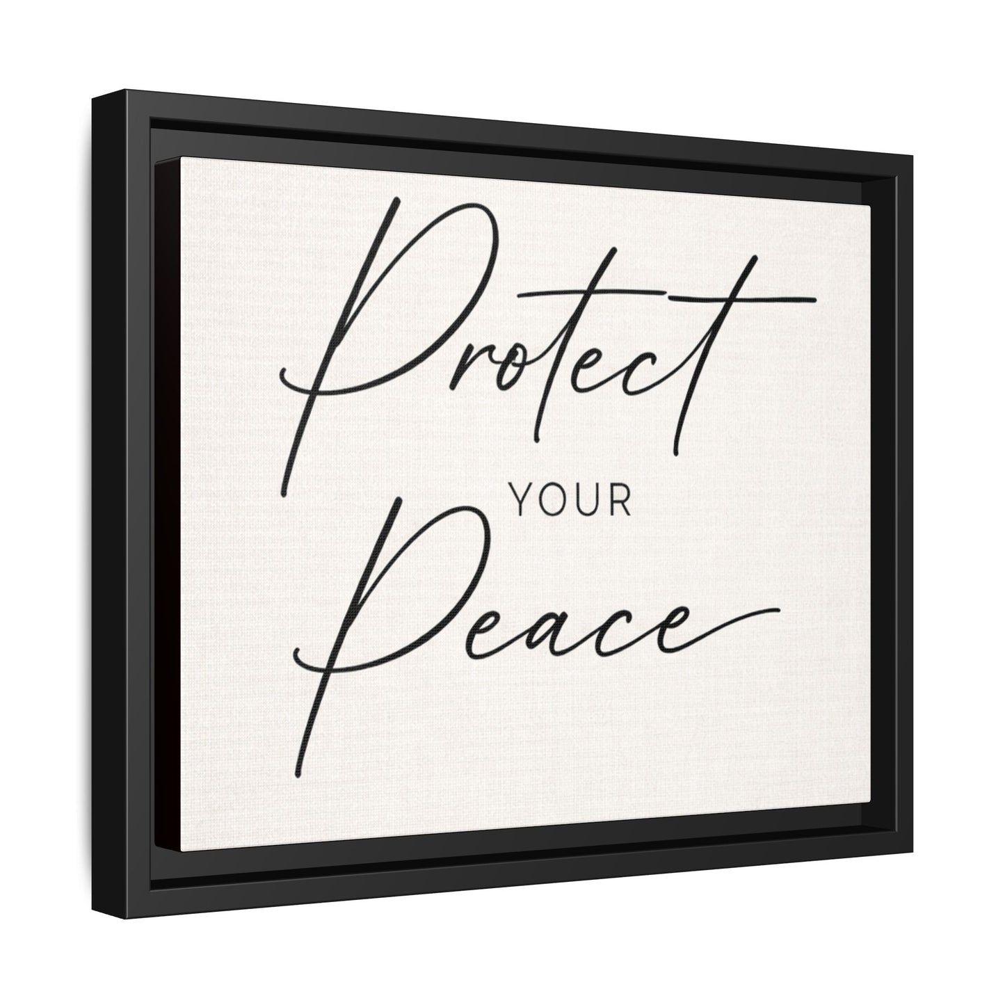 Protect Your Peace Framed Canvas Wall Art