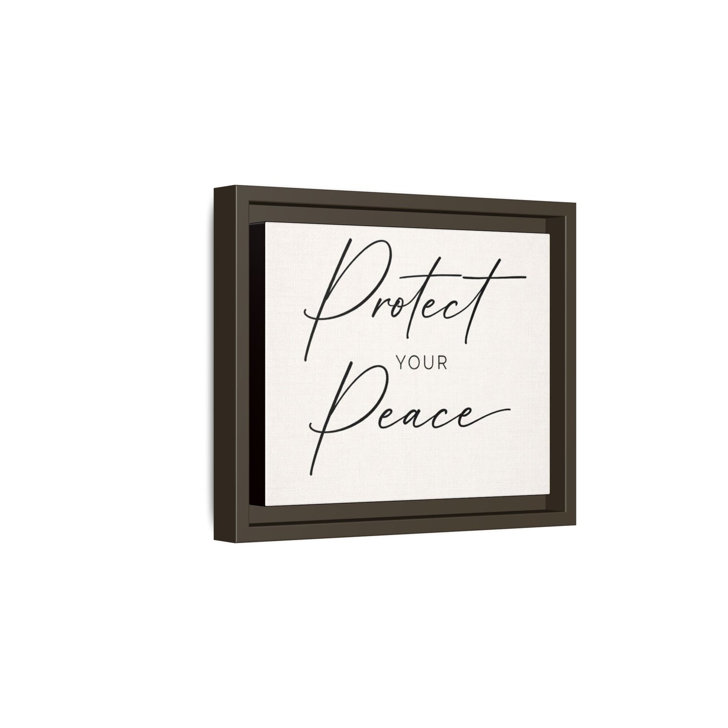 Protect Your Peace Framed Canvas Wall Art
