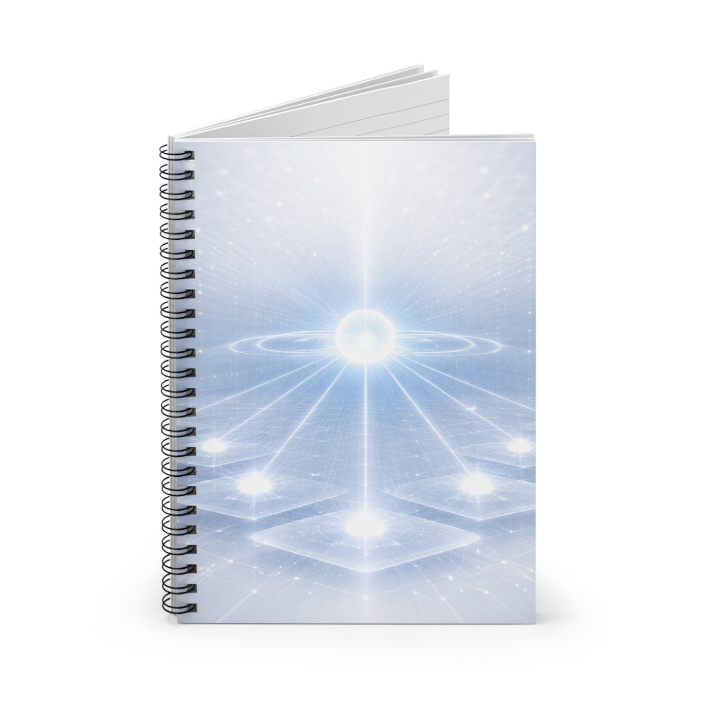 Celestial Energy Grid Spiral Notebook | Ruled Journal