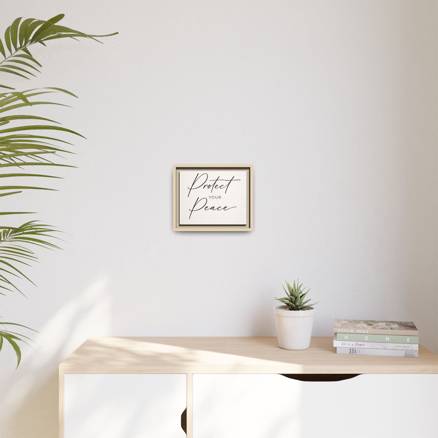 Protect Your Peace Framed Canvas Wall Art
