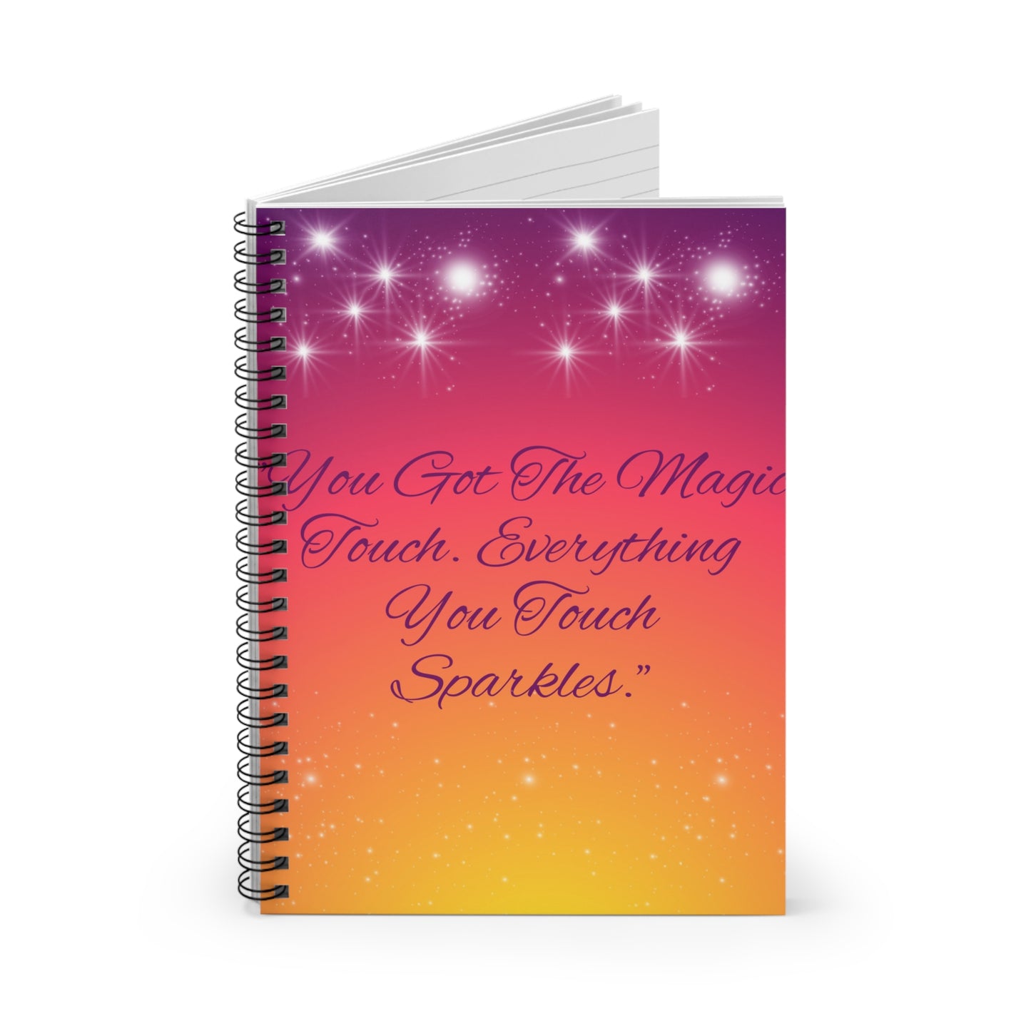 Magic Touch Sparkles notebook | Spiral Notebook