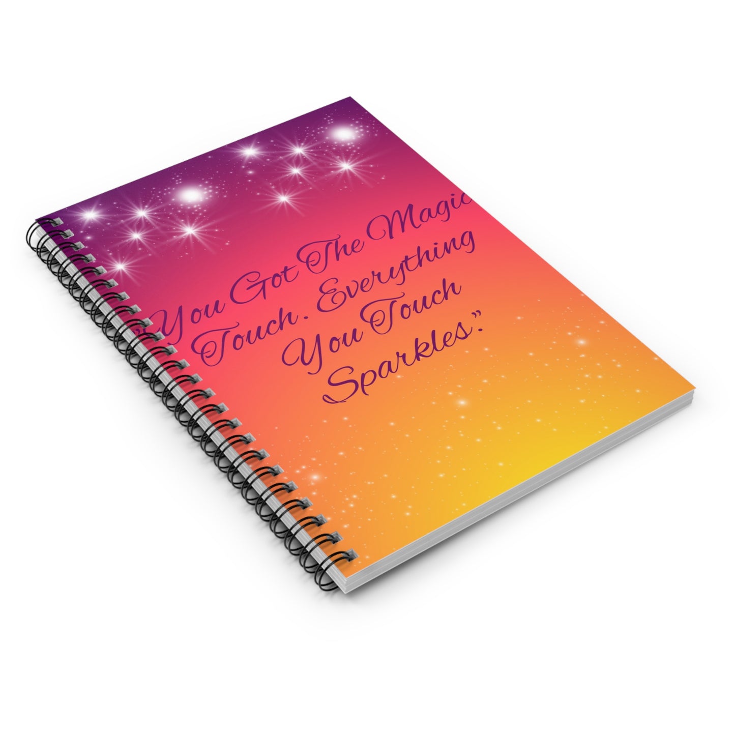 Magic Touch Sparkles notebook | Spiral Notebook