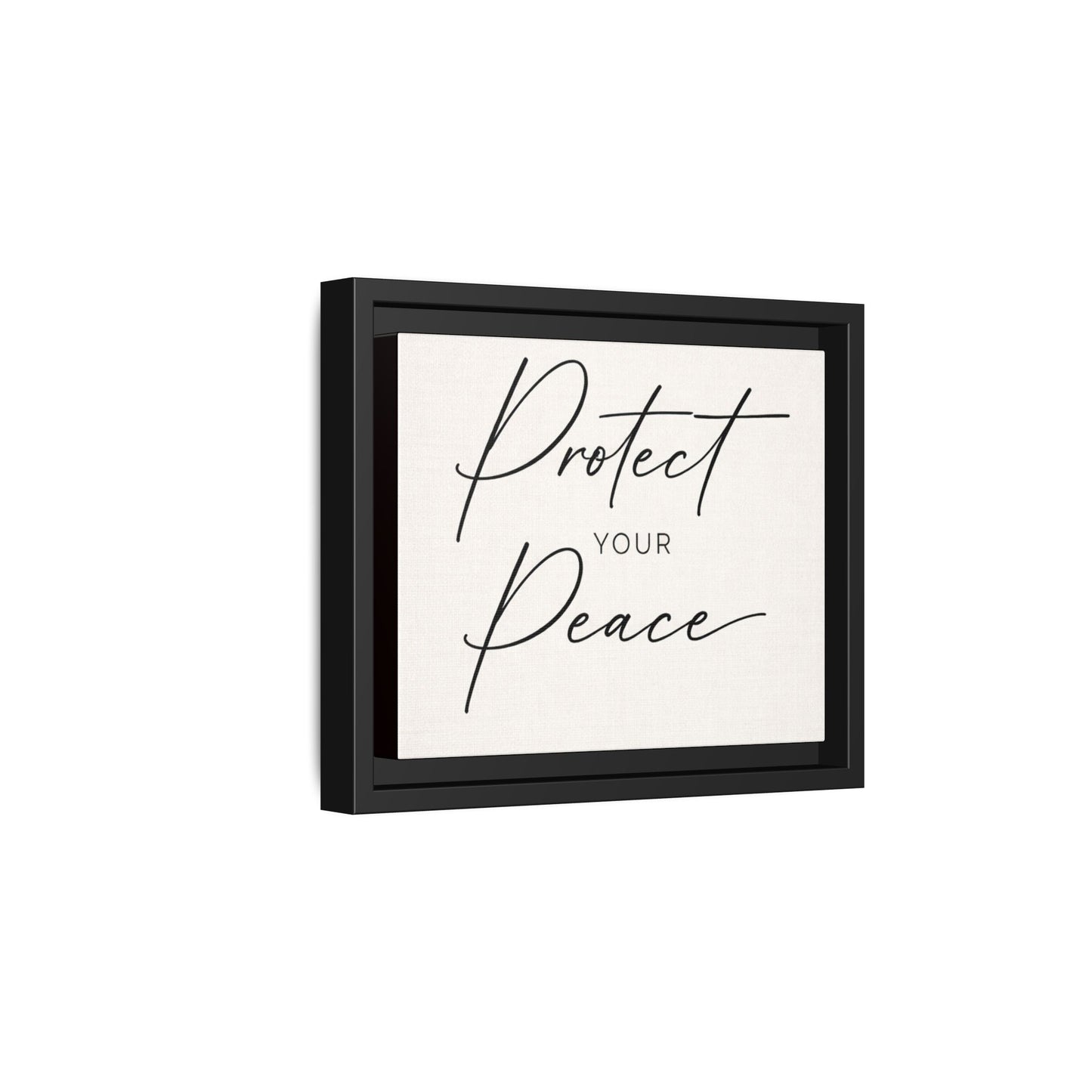 Protect Your Peace Framed Canvas Wall Art
