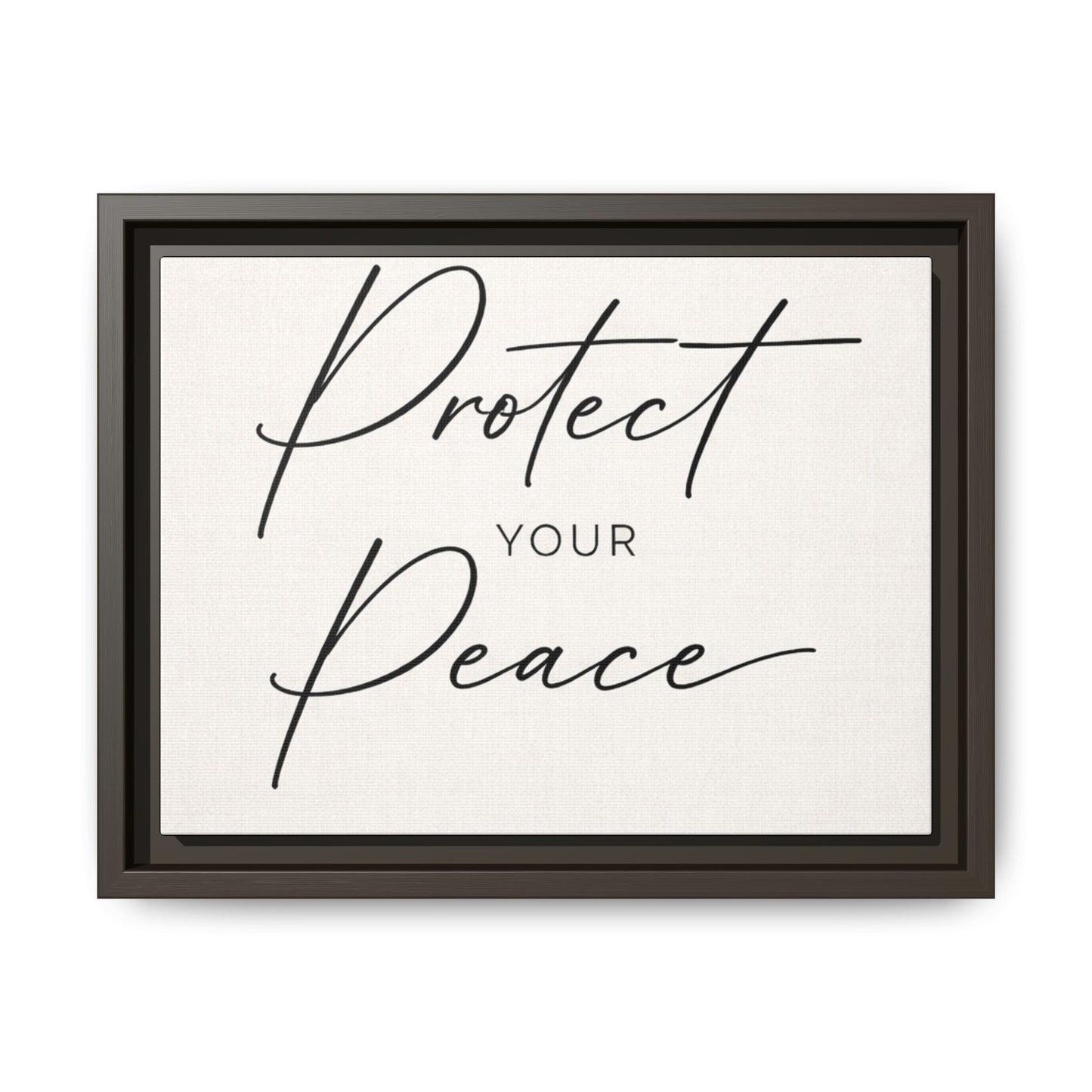 Protect Your Peace Framed Canvas Wall Art