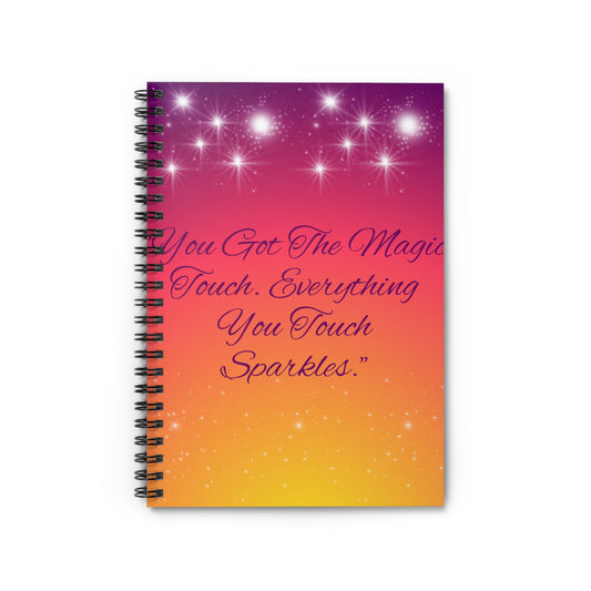Magic Touch Sparkles notebook | Spiral Notebook