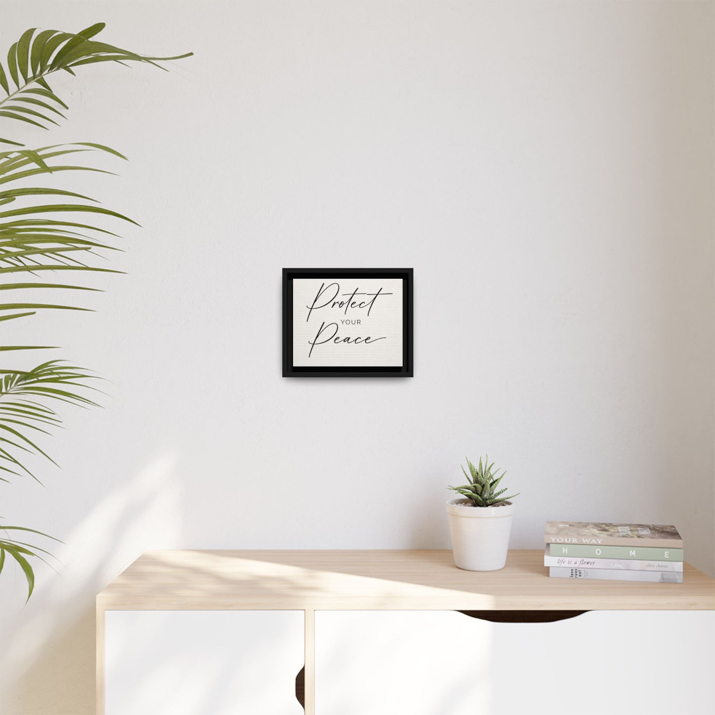 Protect Your Peace Framed Canvas Wall Art