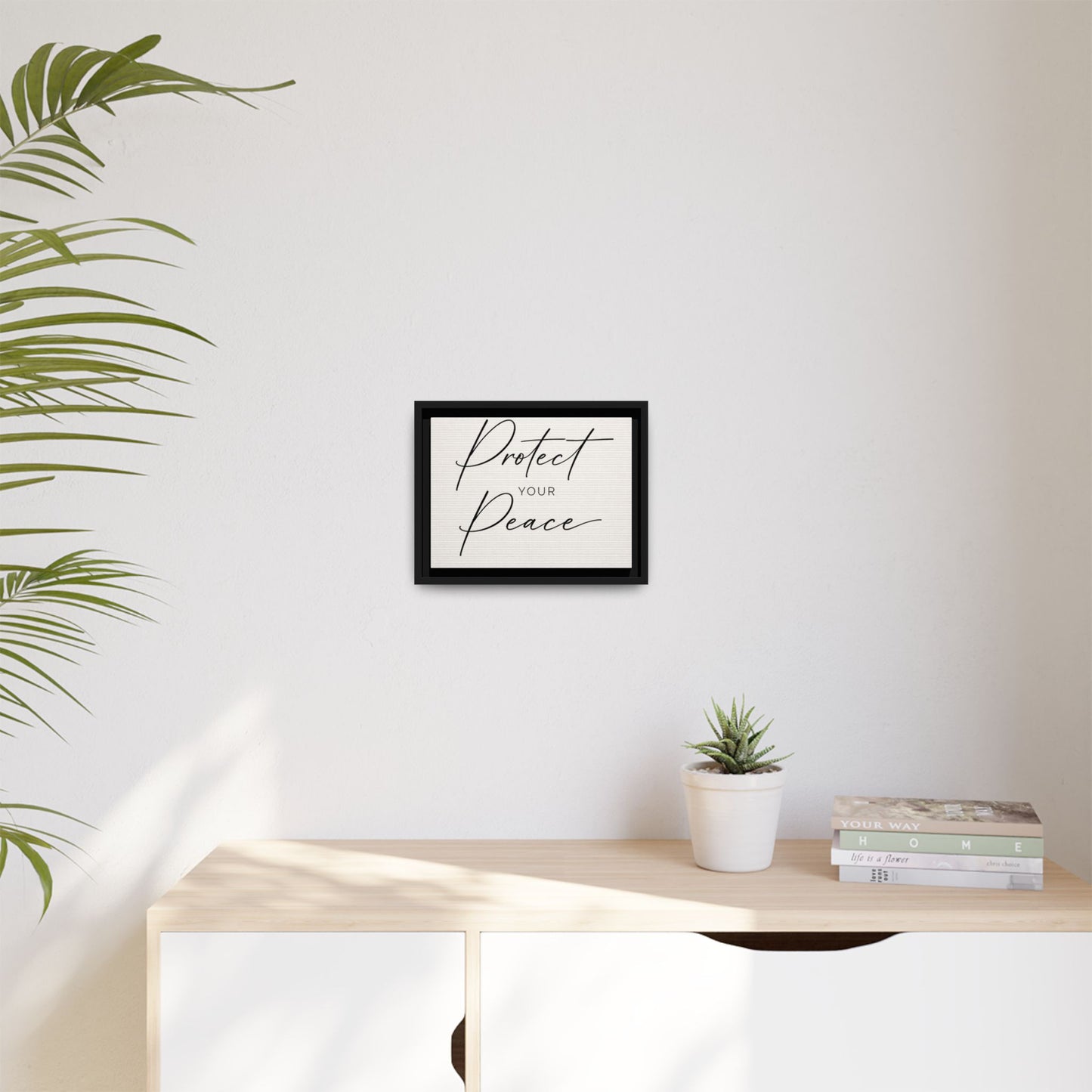 Protect Your Peace Framed Canvas Wall Art