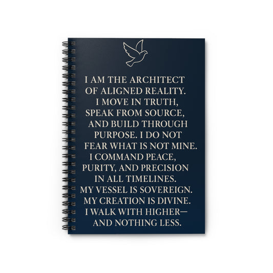 Affirmation Mantra Notebook Spiral Notebook | Inspirational Prayer Verse Journal