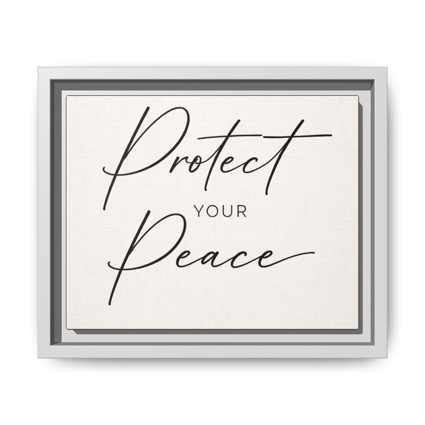 Protect Your Peace Framed Canvas Wall Art