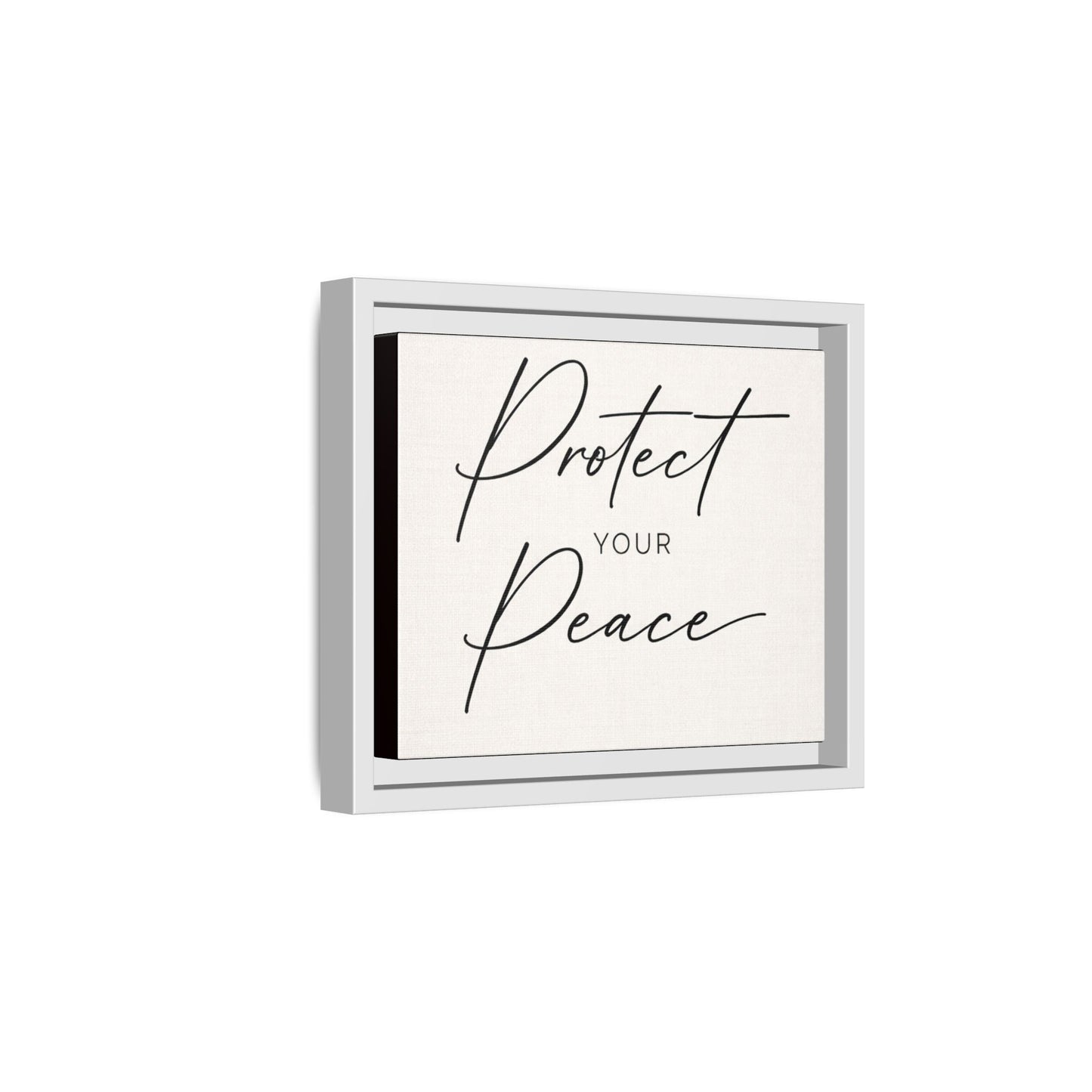 Protect Your Peace Framed Canvas Wall Art