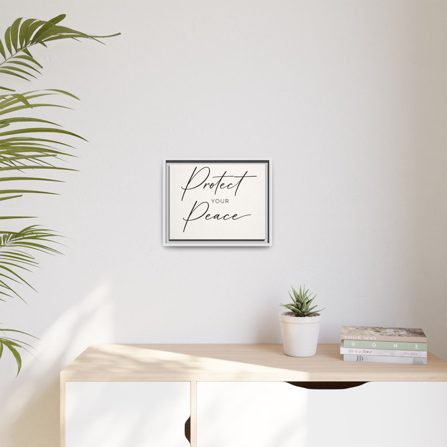 Protect Your Peace Framed Canvas Wall Art